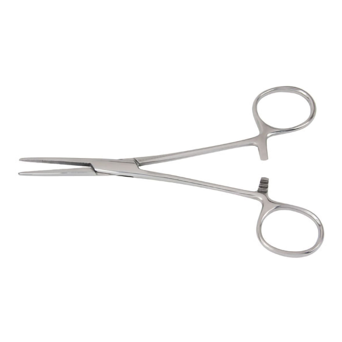 Hemostatic Forceps McKesson Crile 5-1/2 Inch Length Floor / Office Grade Pakistani Stainless Steel NonSterile Locking Finger Ring Handle Straight Serrated Tips (Each)