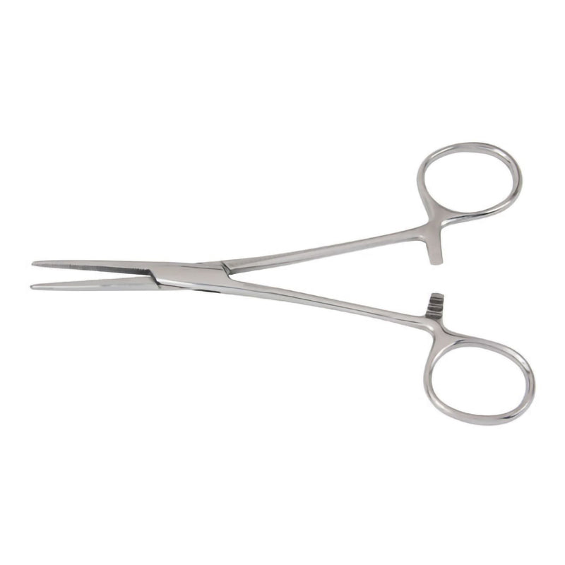 Hemostatic Forceps McKesson Crile 5-1/2 Inch Length Floor / Office Grade Pakistani Stainless Steel NonSterile Locking Finger Ring Handle Straight Serrated Tips 