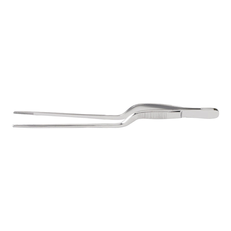 Dressing Forceps McKesson Gruenwald-Jansen 6-1/2 Inch Length Floor / Office Grade Pakistani Stainless Steel NonSterile NonLocking Thumb Handle Straight Serrated Tips (Each)
