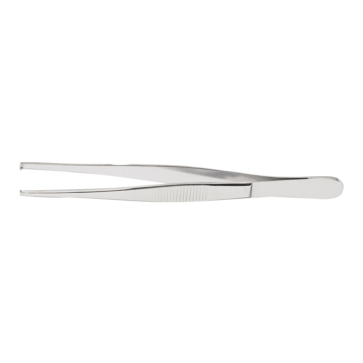 Tissue Forceps McKesson 5 Inch Length Floor / Office Grade Pakistani Stainless Steel NonSterile NonLocking Thumb Handle Straight 1 X 2 Teeth (Each)