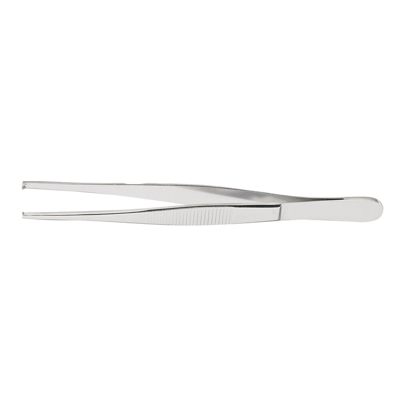 Tissue Forceps McKesson 5 Inch Length Floor / Office Grade Pakistani Stainless Steel NonSterile NonLocking Thumb Handle Straight 1 X 2 Teeth 