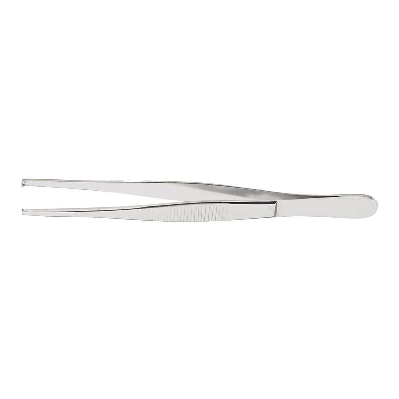 Tissue Forceps McKesson 5-1/2 Inch Length Floor / Office Grade Pakistani Stainless Steel NonSterile NonLocking Thumb Handle Straight 1 X 2 Teeth (Each)