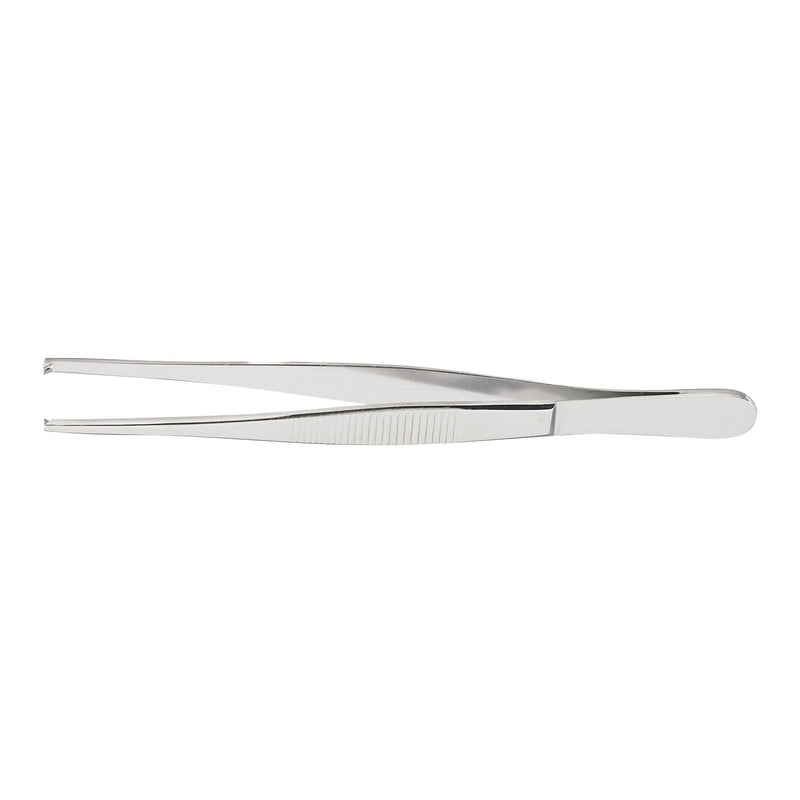 Tissue Forceps McKesson 5-1/2 Inch Length Floor / Office Grade Pakistani Stainless Steel NonSterile NonLocking Thumb Handle Straight 1 X 2 Teeth 