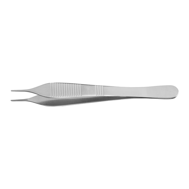 Dressing Forceps McKesson Adson 4-3/4 Inch Length Floor / Office Grade Pakistani Stainless Steel NonSterile NonLocking Thumb Handle Straight Serrated Tips (Each)