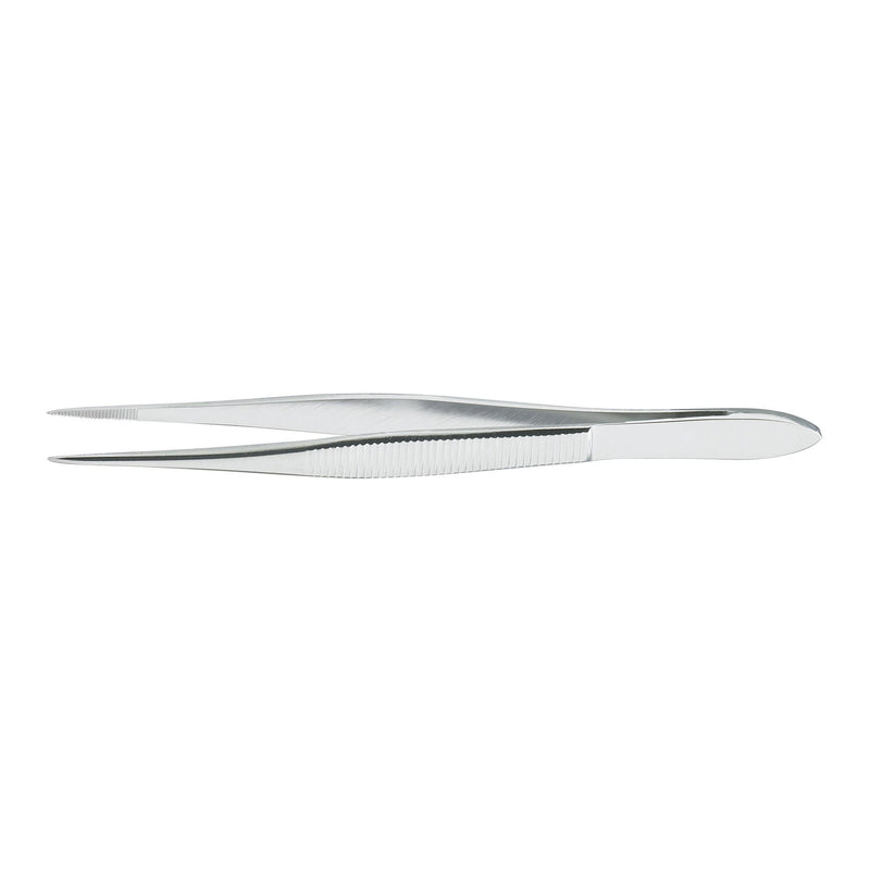 Splinter Forceps McKesson 4-1/2 Inch Length Floor / Office Grade Pakistani Stainless Steel NonSterile NonLocking Thumb Handle Straight Pointed Tips (Each)