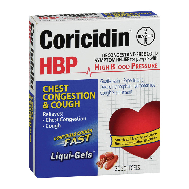 Coricidin HBP Guaifenesin / Dextromethorphan Cold and Cough Relief (Each)