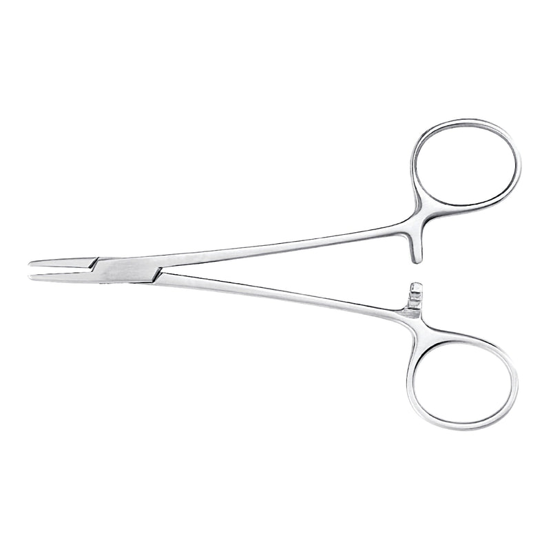 Needle Holder McKesson Webster 5 Inch Length Smooth Jaws Finger Ring Handle 