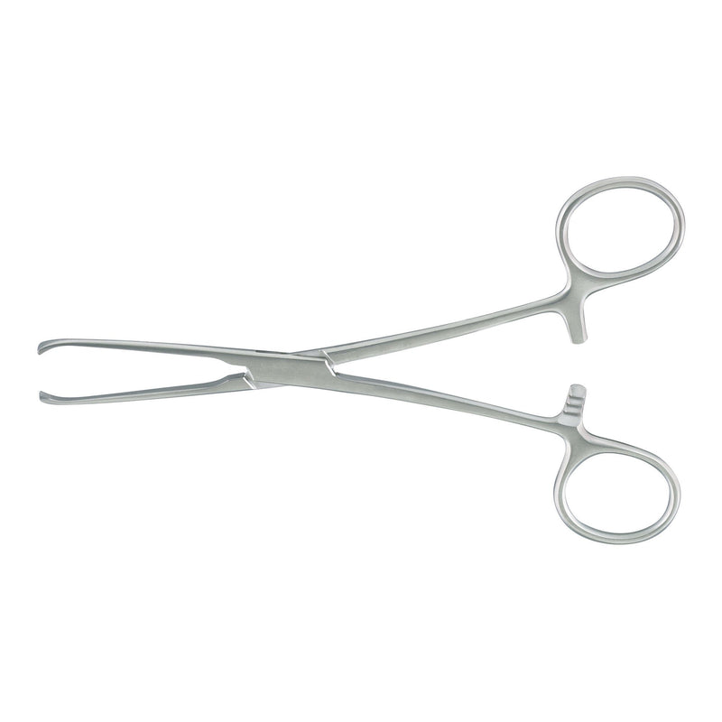 Tissue Forceps McKesson Allis 6 Inch Length Floor / Office Grade Pakistani Stainless Steel NonSterile NonLocking Finger Ring Handle Straight 4 X 5 Teeth (Case of 5)