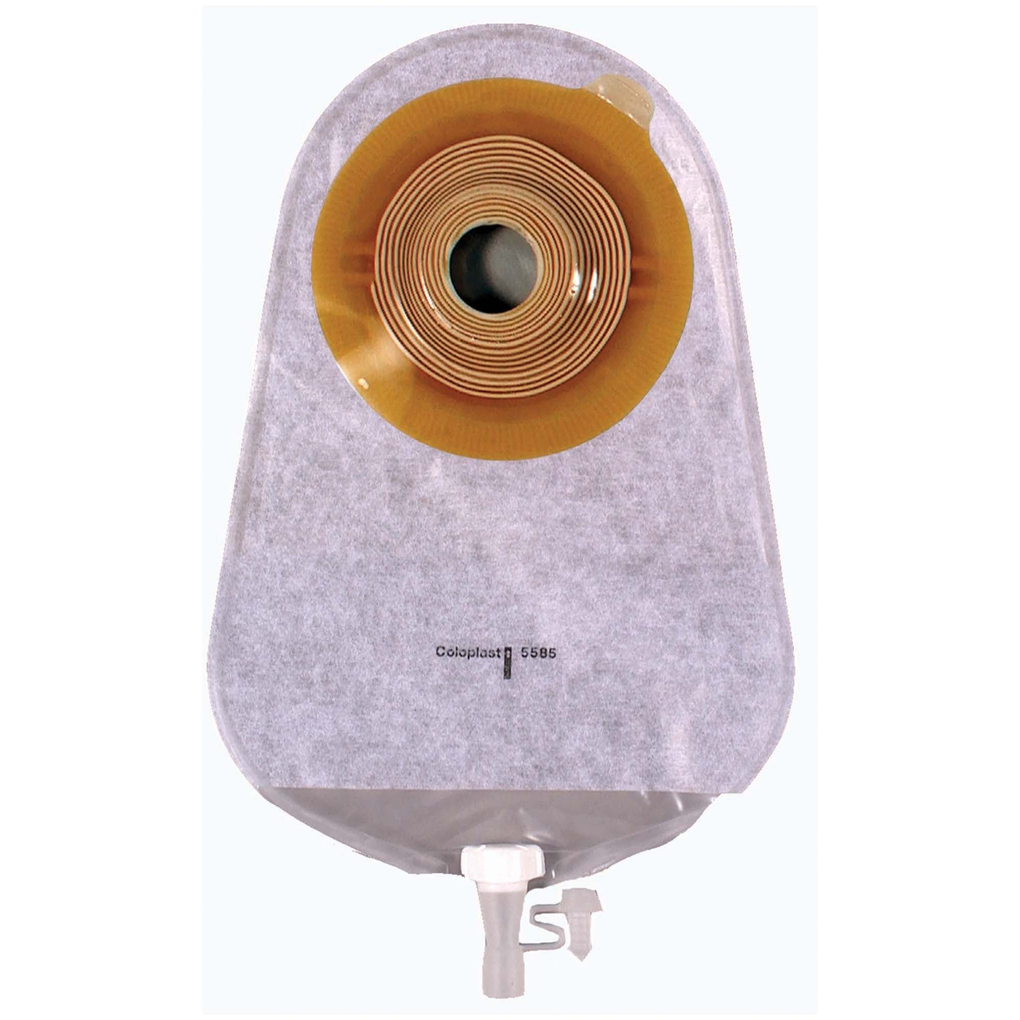 Urostomy Pouch Assura One-Piece System 10-3/4 Inch Length Convex, Pre-Cut 3/4 Inch Stoma Drainable 