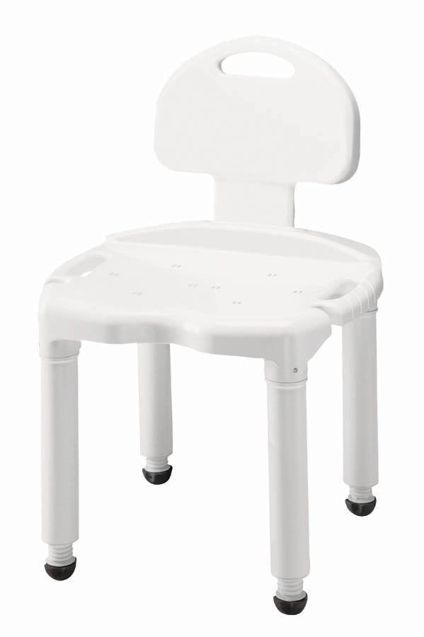 Compass Health Brands Carex Shower Bench With Handles and Backrest (3/CS)