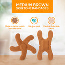 TruColour Brown Adhesive Strip, Knuckle / Fingertip (1000/CS) 