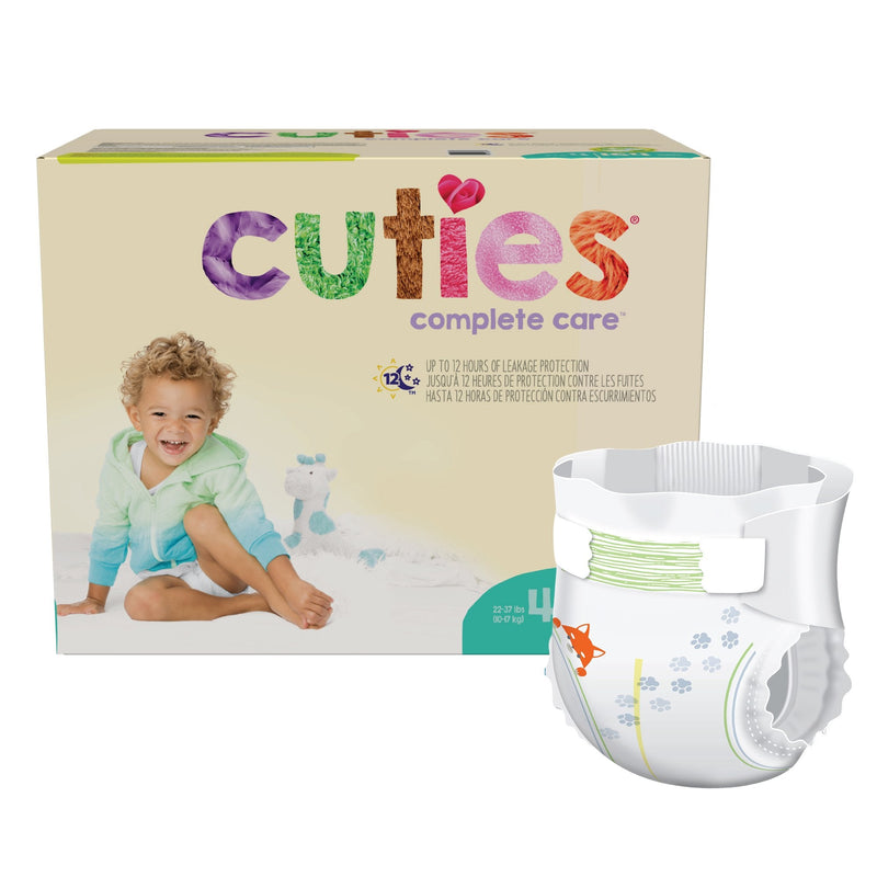 First Quality Products LLC Cuties Complete Care Diaper, Size 4 (164/CS) 