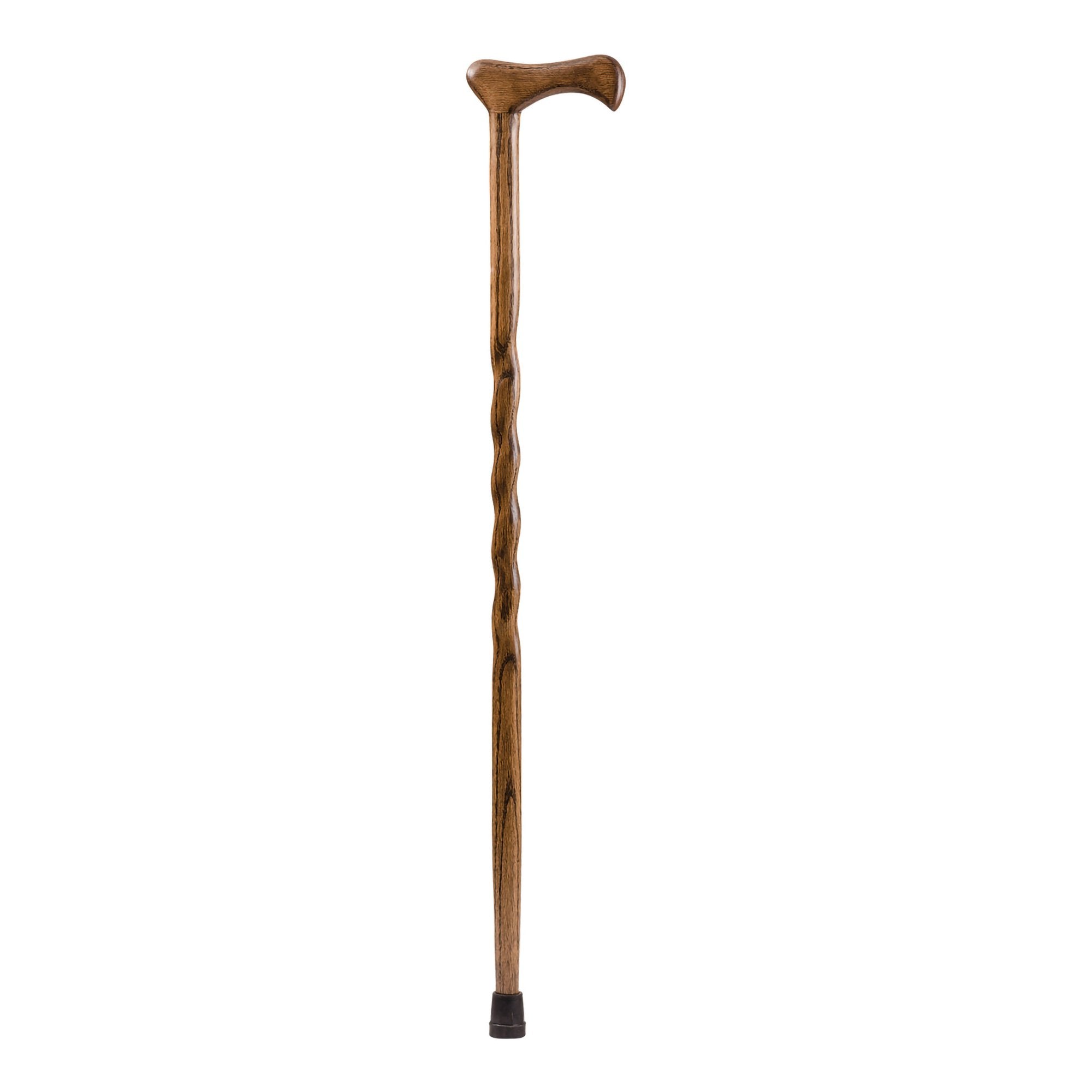 Mabis Healthcare Brazos Twisted Oak Cane with T-Handle, 37-Inch Height, Brown 