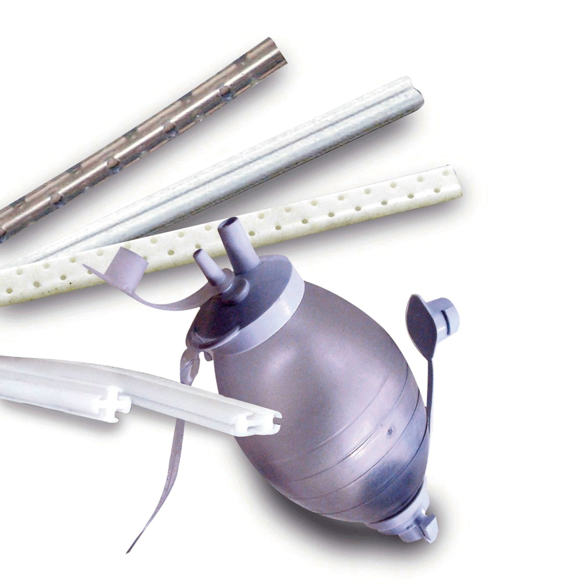 Wound Drain Tube S-Vac Round Hubless Type With Trocar 4 Channel Type 15 Fr. Size Sterile 