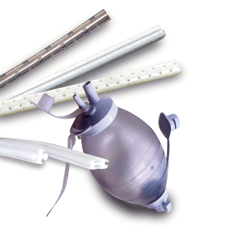 Wound Drain Tube S-Vac Round Type With Trocar 4 Channel Type 19 Fr. Size Sterile (Case of 10)