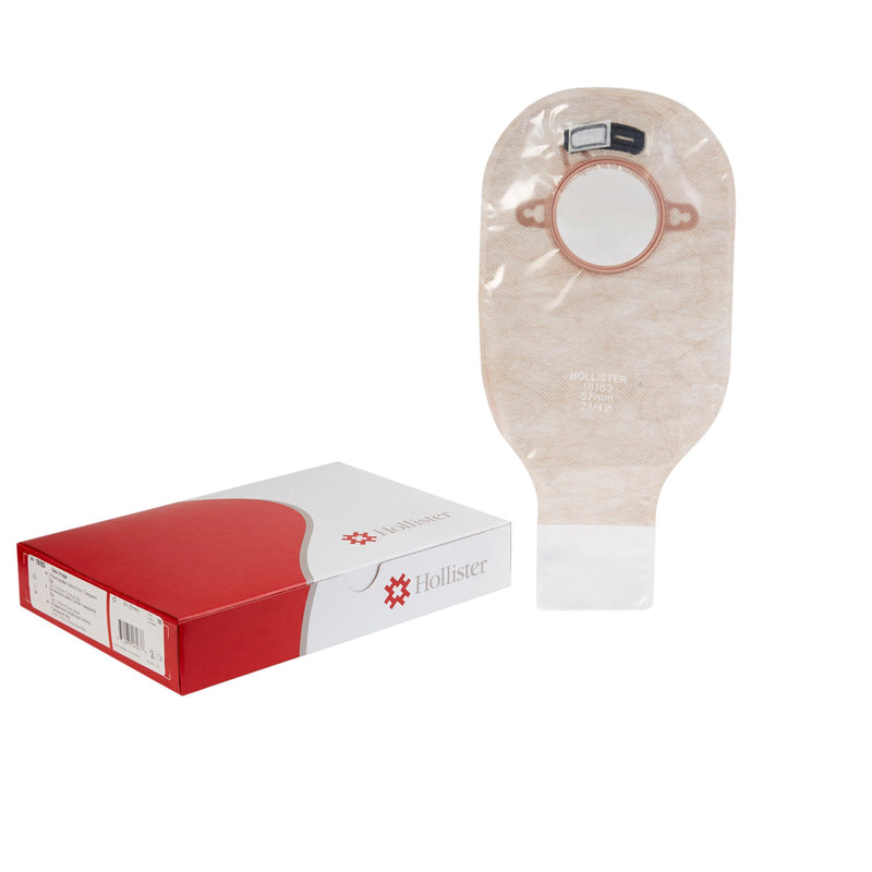 New Image 18163 Two-Piece Transparent Ostomy Pouch, Pre-cut to Fit 57 mm Stoma (Box of 10)