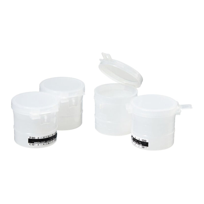 Specimen Container with Temperature Strip Thermo Scientific Capitol Vial 48 X 52 mm 90 mL (3 oz.) Flip Top Cap Patient Information NonSterile (Case of 400)