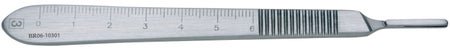 BR Surgical Blade Handle, No. 3, for blades 10-15, extra-fine, graduated, 4¾"