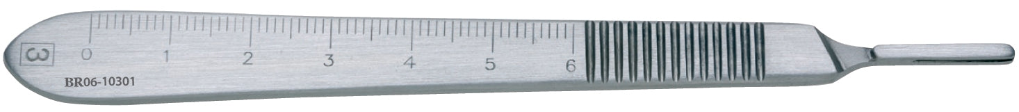 Scalpel Handle BR Surgical Stainless Steel Size 3 