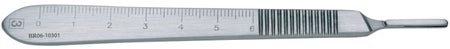 BR Surgical Blade Handle, No. 3, for blades 10-15, extra-fine, graduated, 4¾" 