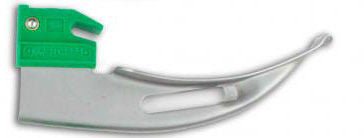 Laryngoscope Blade GreenLine Macintosh Type Fiberoptic Light Child Sterile 