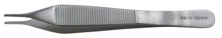 BR Surgical ADSON Forceps, 1x2 teeth, w/ cross serrations, 4¾" 
