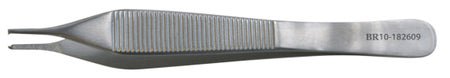 BR Surgical ADSON Forceps, 1x2 teeth, w/ cross serrations, 4¾"