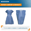 McKesson SMS Fluid Resistant Exam Gown, One Size Fits Most (Case of 25) 