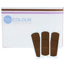 Tru-Colour Products LLC TruColour Dark Brown Adhesive Strip, 1 x 3 Inch (6000/CS) 