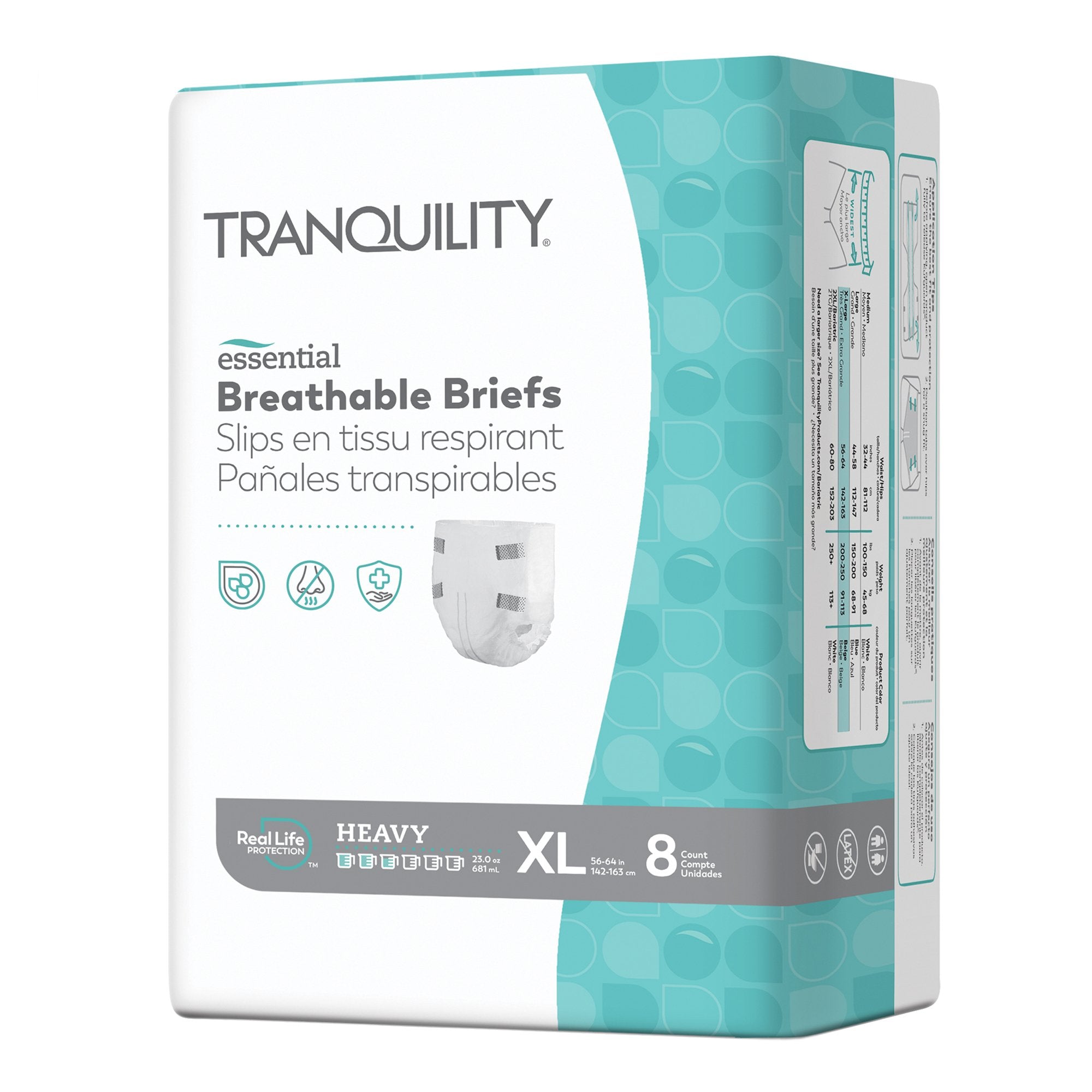 Principle Business Enterprises Tranquility Essential Heavy Incontinence Brief, Extra Large (64/CS) 