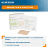 McKesson Silicone Adhesive with Border Silicone Foam Dressing, 4 x 4 Inch (Case of 200)