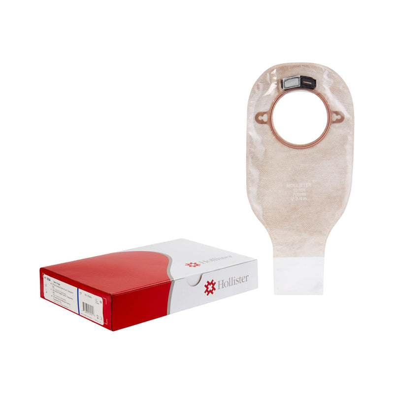 Hollister New Image 18164 Two-Piece Transparent Ostomy Pouch, Pre-cut to Fit 70 mm, Blue (10/BX) 