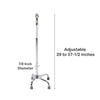McKesson Steel Chrome Offset Quad Cane, 29 – 37.5 Inch (Case of 4)