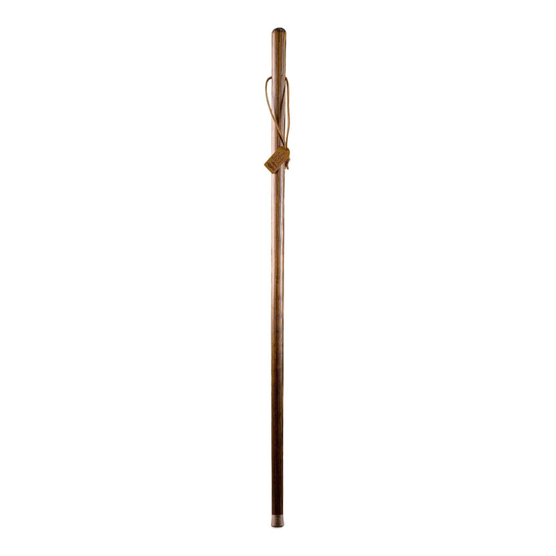 Brazos Traditional Straight Pine Handcrafted Walking Stick, 55-Inch, Brown (Each)
