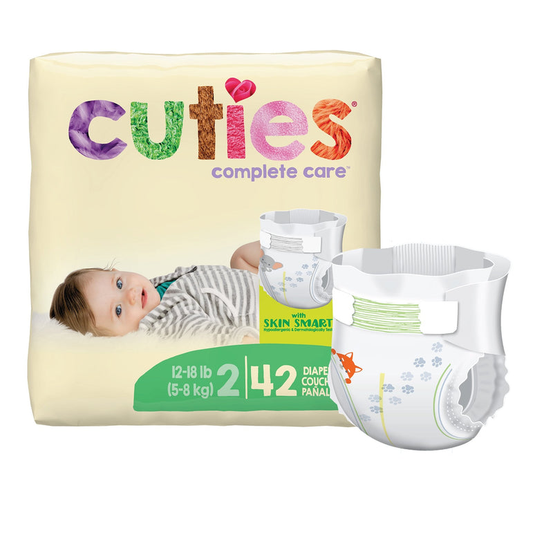 First Quality Products LLC Cuties Premium Diaper, Size 2 (4/CS) 