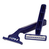McKesson Disposable Razor, Twin Blade, Lubricated Strip, Blue (Case of 72)