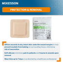 McKesson 5 x 5 Inch Five-Layer Hydrocellular Foam Dressing w/ 2 x 2 Inch Border (Case of 200)