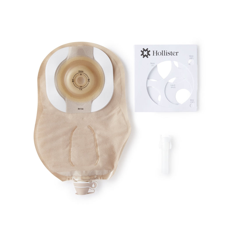 Hollister CeraPlus Soft Convex 1-Piece Ultra Clear Urostomy Pouch, Cut to fit up to 25 mm (5/BX) 