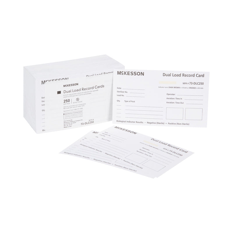McKesson Sterilization Record Card (Case of 2500)