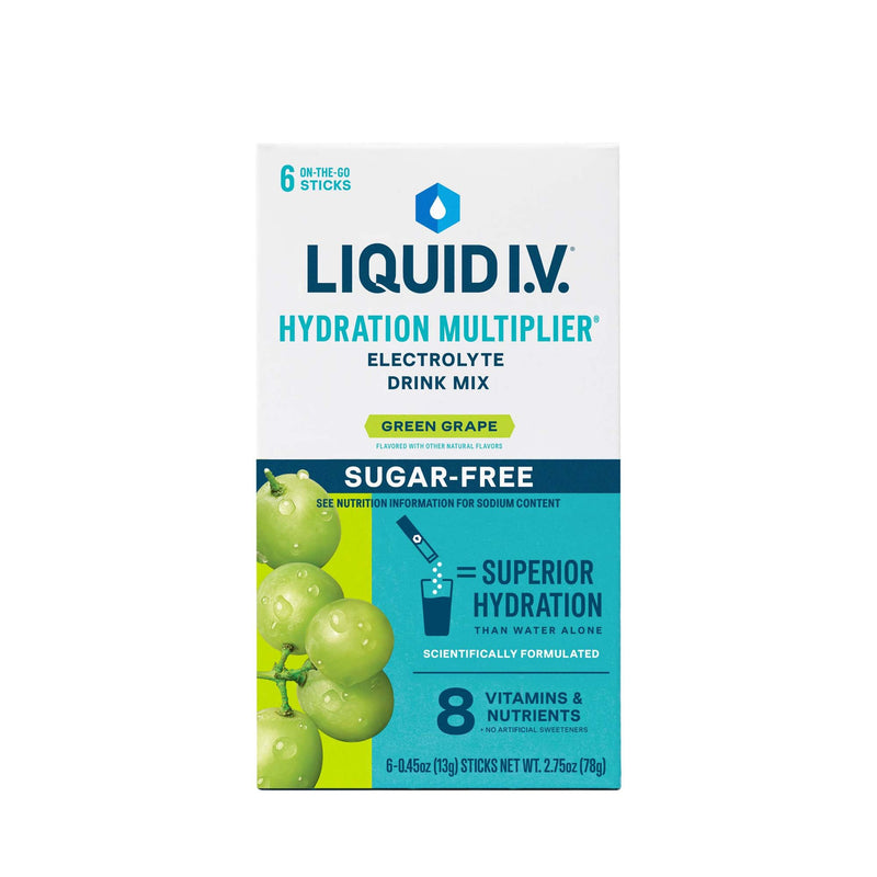 Oral Electrolyte Solution Liquid I.V. Hydration Multiplier Sugar Free Green Grape Flavor 0.45 oz. (Case of 72)