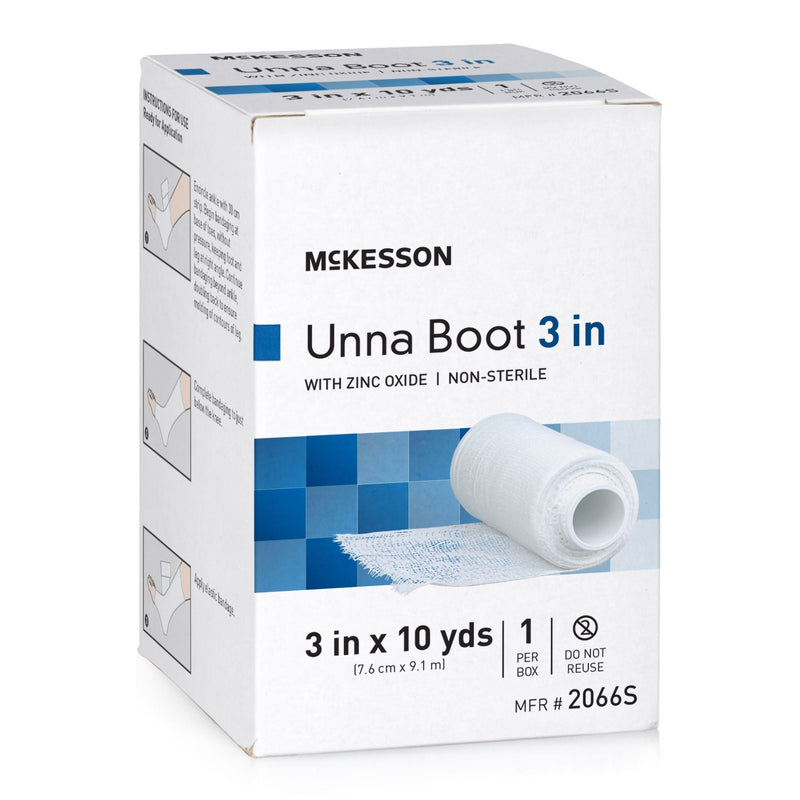 McKesson Zinc Oxide Unna Boot, 3 Inch x 10 Yard (Case of 12)
