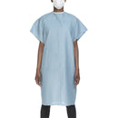 Reusable Patient Exam Gown, One Size Fits Most, Blue (Dozen)