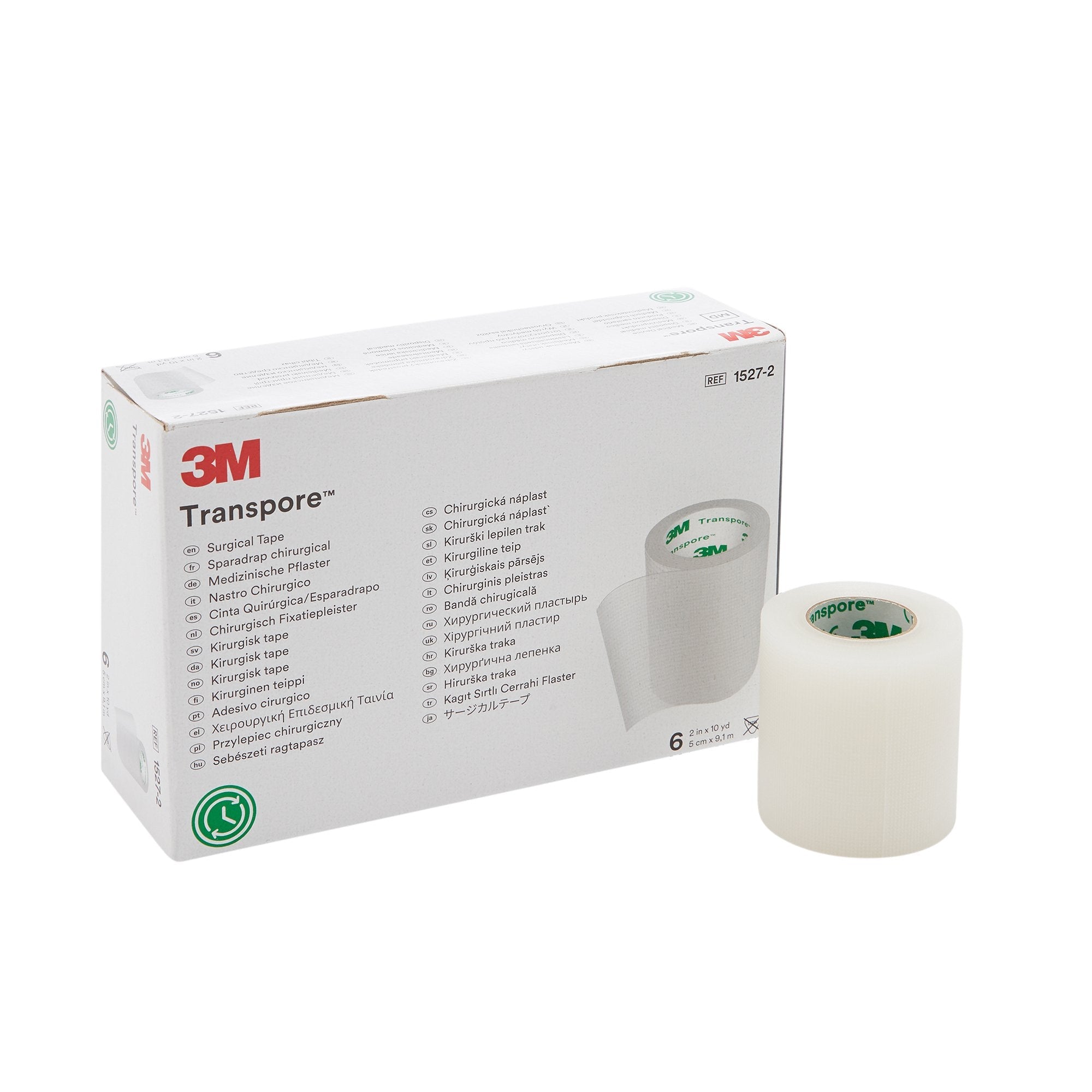 Solventum Corporation 3M Transpore Plastic Medical Tape, 2 Inch x 10 Yard, Transparent (60/CS) 