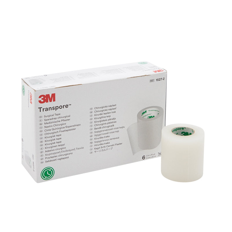 Solventum Corporation 3M Transpore Plastic Medical Tape, 2 Inch x 10 Yard, Transparent (60/CS) 
