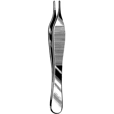 Surgi-OR Adson Dressing Forceps - 4-3/4", Straight, Serrated - 95-771