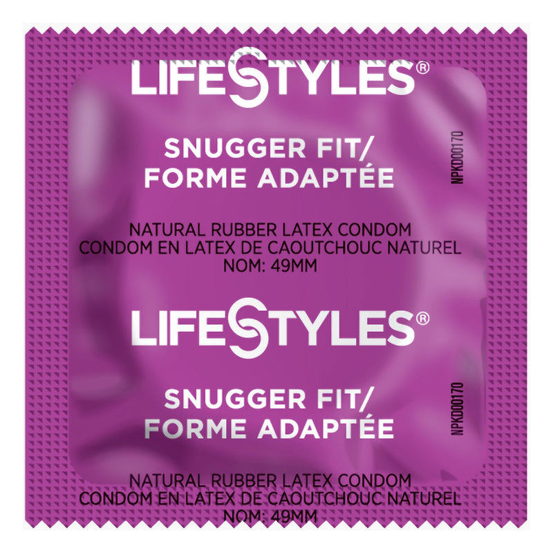 Lifestyles Snugger Fit Lubricated Latex Condom (Case of 1008)