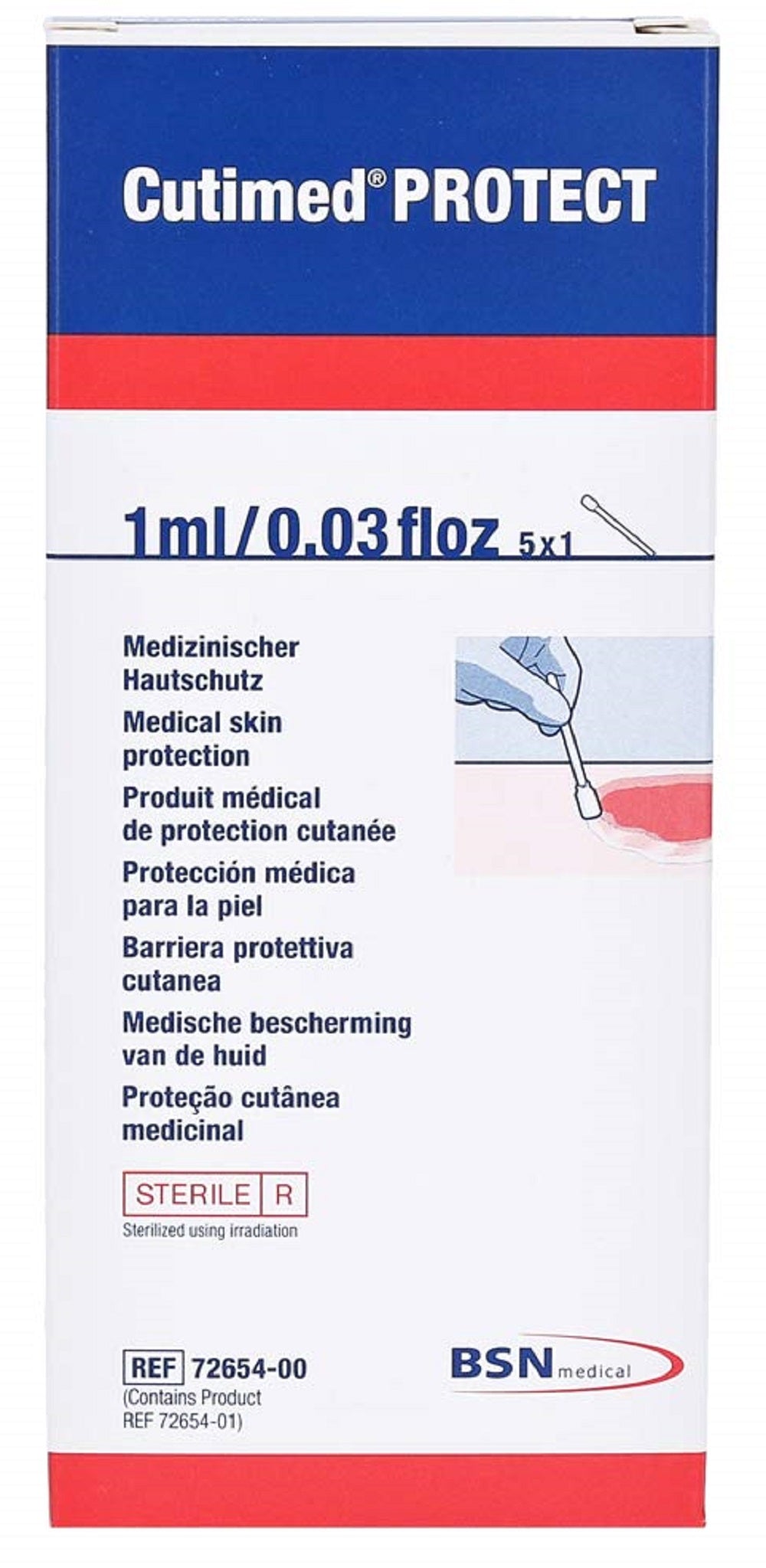 APPLICATOR FOAM 1ML 5/BX