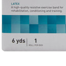 McKesson Brand McKesson Exercise Resistance Band, Red, 5 Inch x 6 Yard, Light Resistance 