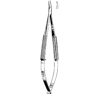 Sklar Troutman Needle Holder - 4", Curved, Smooth, with Lock - 65-6460