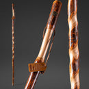 Mabis Healthcare Brazos Twisted Hickory Rustic Walking Stick, 58-Inch Height 
